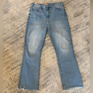 MOTHER The Hustler Ankle Fray Women's Jeans Size 34